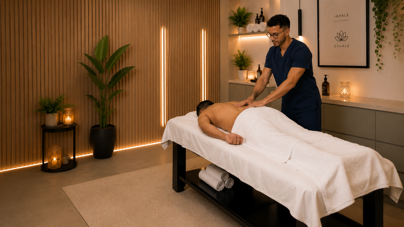 Massagem terapêutica spa