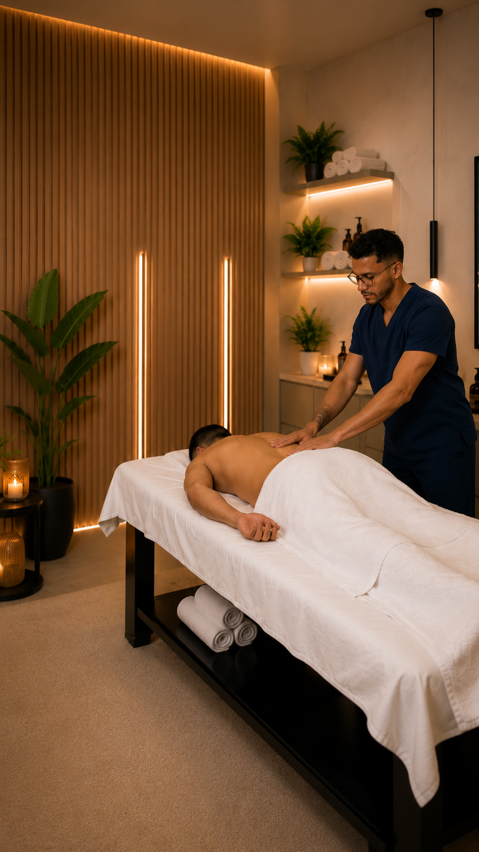 Massagem terapêutica spa